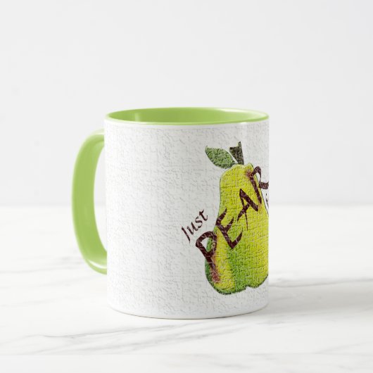 Mug Juste un PEARfect (Devant gauche)