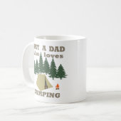 Mug Juste un père qui aime le camping et la randonnée (Devant gauche)