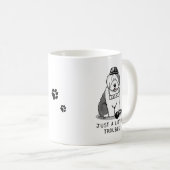 Mug Juste un petit problème Vieux anglais Sheepdog Gre (Devant droit)