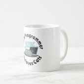 Mug Juste un programmeur qui aime les chats (Devant droit)