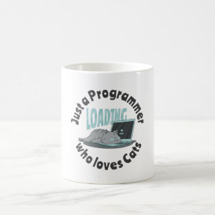 Mug Juste un programmeur qui aime les chats