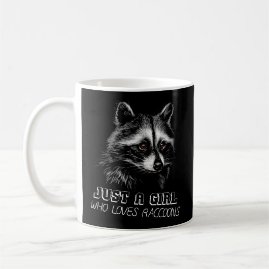 Mug Juste Un Qui Aime Les Raccoons (Gauche)