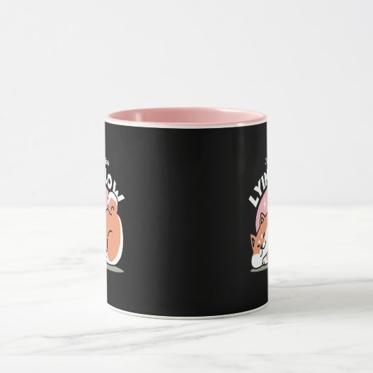 Mug Juste un Shiba allongé bas : mignonne conception S (Centre)