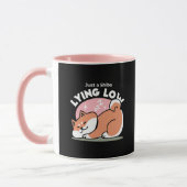 Mug Juste un Shiba allongé bas : mignonne conception S (Gauche)