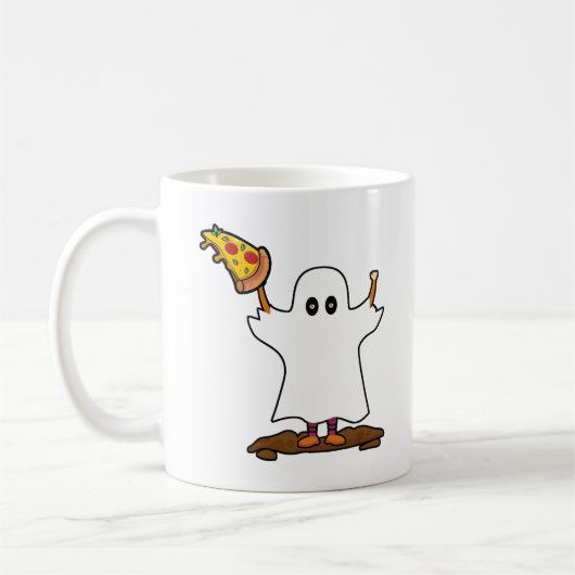 Mug Juste un Spook qui aime Pizza, saison éffrayante (Gauche)