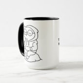 Mug Juste Une Attitude Chanceuse Mignonne T-Shirt élég (Devant gauche)