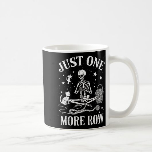 Mug Juste une autre rangée Squelette Crochet Chat Drôl (Droite)