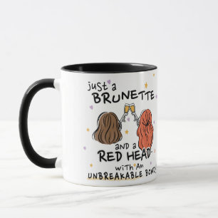Mug "Juste une Brunette et une tête rouge" Musique