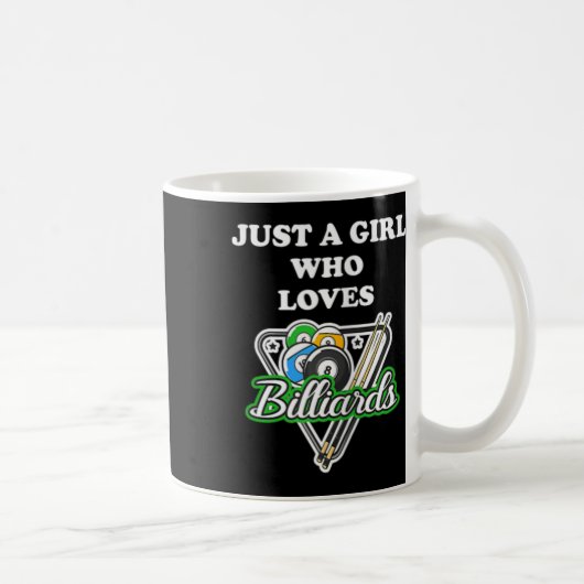 Mug Juste Une Fille De 9 Ll Vivant Dans Un Snooker Mon (Droite)
