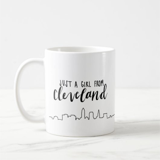 Mug Juste une fille de Cleveland (Gauche)