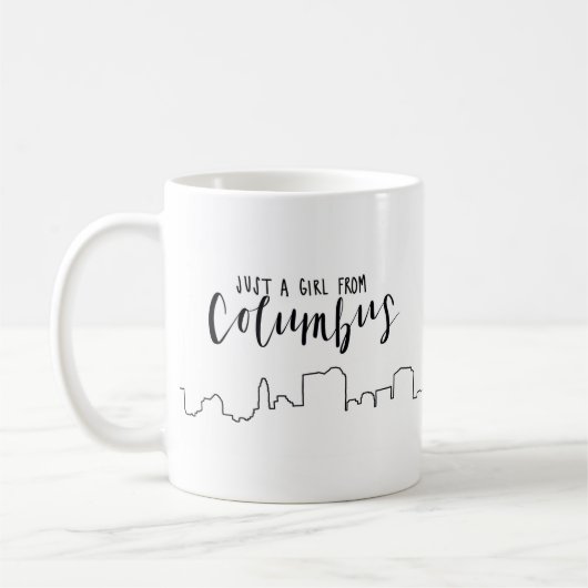 Mug Juste une fille de Columbus (Gauche)