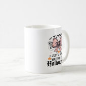 Mug juste une fille en attente d'halloween (Devant droit)