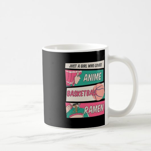Mug Juste Une Fille Qui Aime Anime Basketball Ramen Ka (Droite)