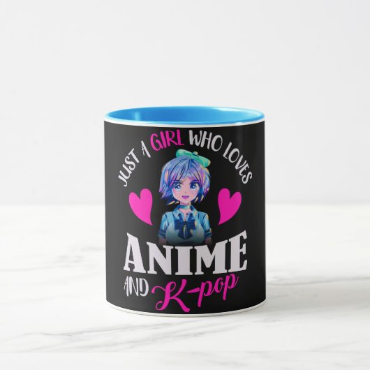 Mug Juste une fille qui aime Anime et K-Pop (Centre)