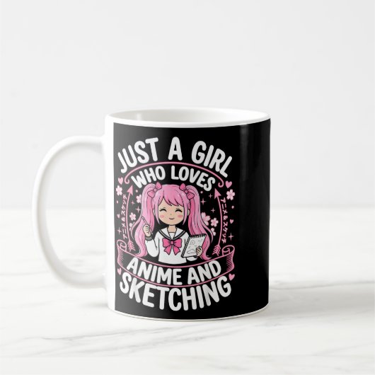 Mug Juste Une Fille Qui Aime Anime Et Sching (Gauche)