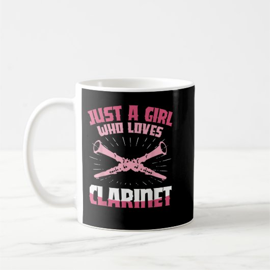 Mug Juste une fille qui aime Clarinet Clarinetist Musi (Gauche)