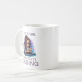Mug Juste Une Fille Qui Aime Coder Geek Coding Femmes (Devant gauche)