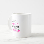 Mug Juste une fille qui aime danser (Devant gauche)