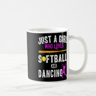 Mug Juste Une Fille Qui Aime Danser Et Softball Enfant