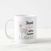 Mug Juste une fille qui aime des lamas (Gauche)