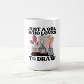 Mug Juste une fille qui aime dessiner (Centre)