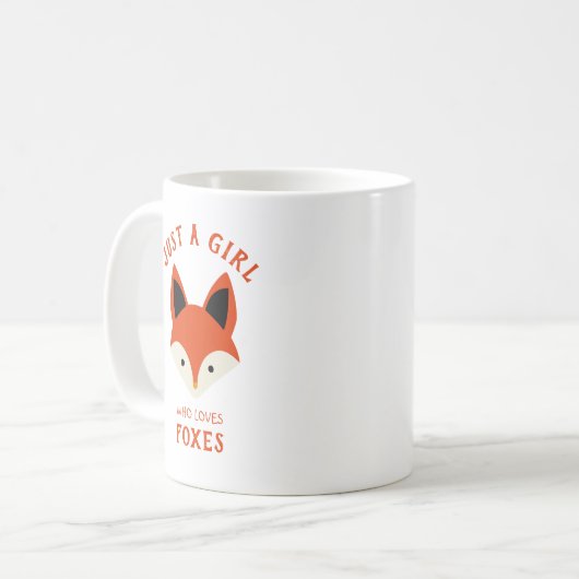 Mug Juste une fille qui aime Foxes (Devant gauche)