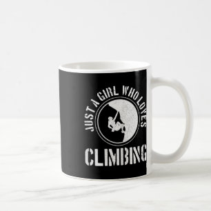 Mug Juste une fille qui aime grimper drôle grimpeur de