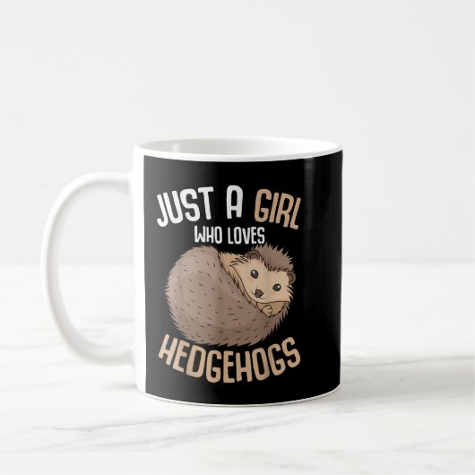 Mug Juste Une Fille Qui Aime Hérisson Filles Hérisson  (Gauche)