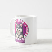 Mug juste une fille qui aime husky, Husky white, huski (Devant gauche)