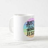 Mug Juste une fille qui aime Jésus (Devant gauche)