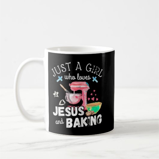 Mug Juste Une Fille Qui Aime Jésus Et La Cuisson - Drô (Gauche)