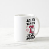 Mug Juste une fille qui aime Jésus et qui cuisine (Devant droit)