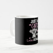 Mug Juste une fille qui aime Koalas Cute Koala (Devant gauche)