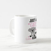 Mug Juste Une Fille Qui Aime Koalas Cute Koala Ours (Devant gauche)