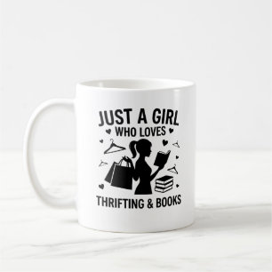 Mug Juste une fille qui aime la friperie et les livres