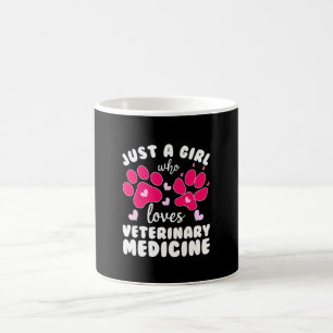 Mug Juste une fille qui aime la médecine vétérinair