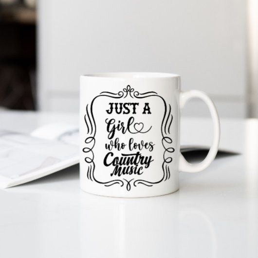 Mug Juste une fille qui aime la musique country