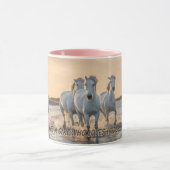 Mug Juste une fille qui aime la musique des chevaux (Centre)