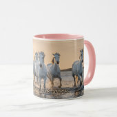 Mug Juste une fille qui aime la musique des chevaux (Devant droit)