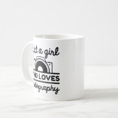 Mug Juste une fille qui aime la photographie (Devant gauche)