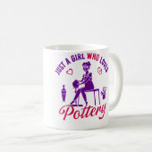 Mug Juste Une Fille Qui Aime La Poterie (Devant droit)
