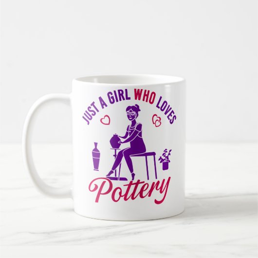 Mug Juste Une Fille Qui Aime La Poterie (Gauche)