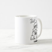 Mug Juste une fille qui aime la science (Devant droit)