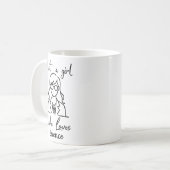 Mug Juste une fille qui aime la science (Devant gauche)