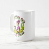Mug Juste une fille qui aime lancer | Disc Golf (Devant gauche)