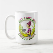 Mug Juste une fille qui aime lancer | Disk Golf (Gauche)
