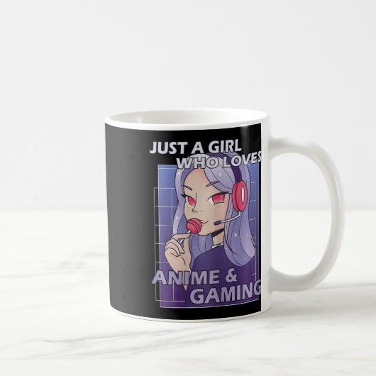 Mug Juste Une Fille Qui Aime L'Anime Et Le Jeu (Droite)
