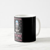 Mug Juste une fille qui aime l'Anime et l'esquisse (Devant droit)
