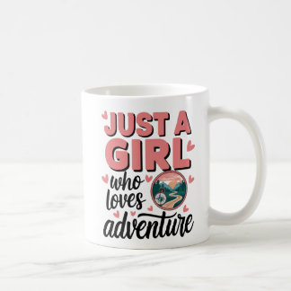 Mug Juste une fille qui aime l'aventure Randonnée desi