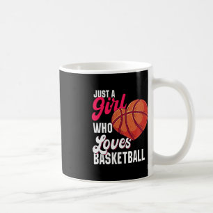 Mug Juste une fille qui aime le basket-ball fille fill